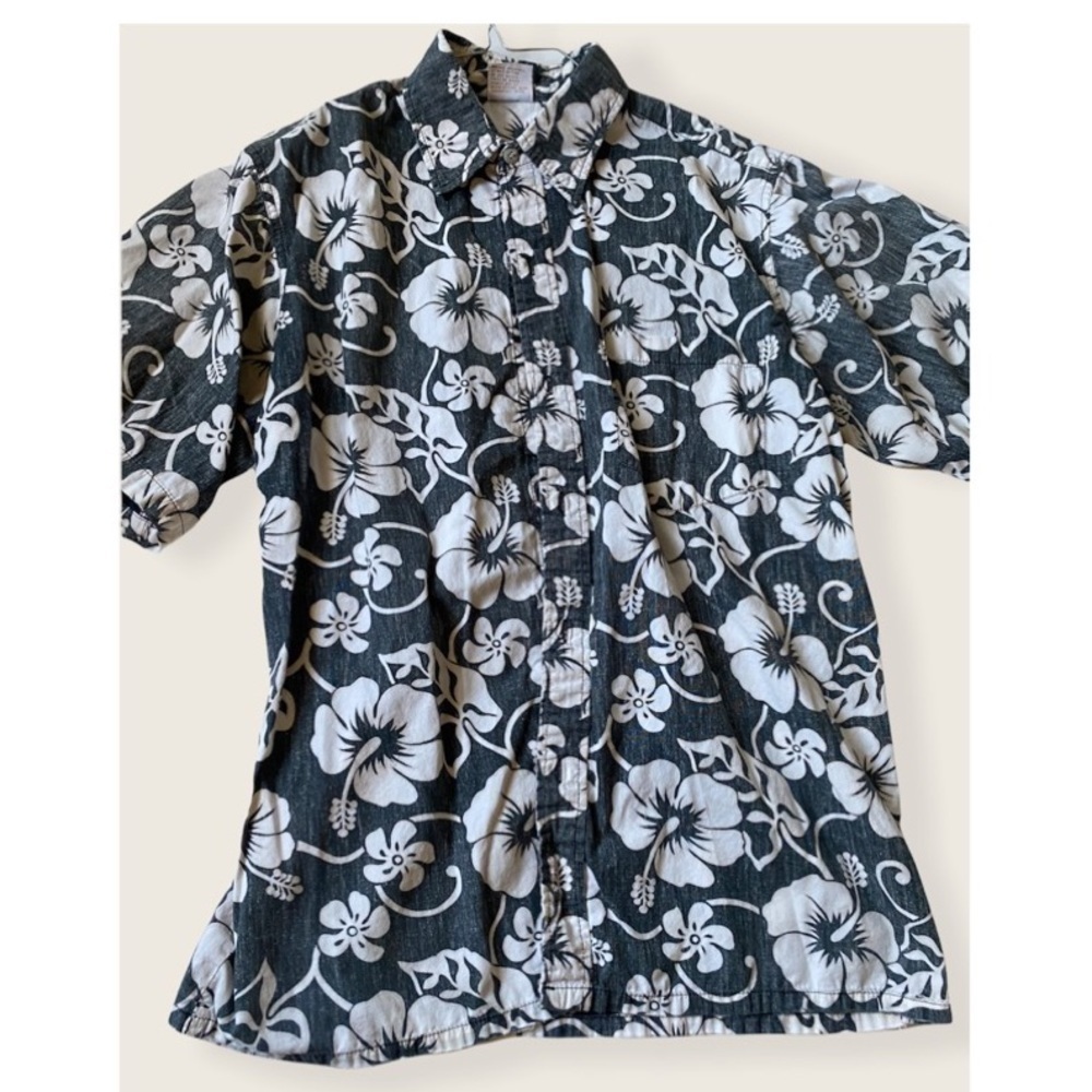Vintage go barefoot Hawaiian shirt L